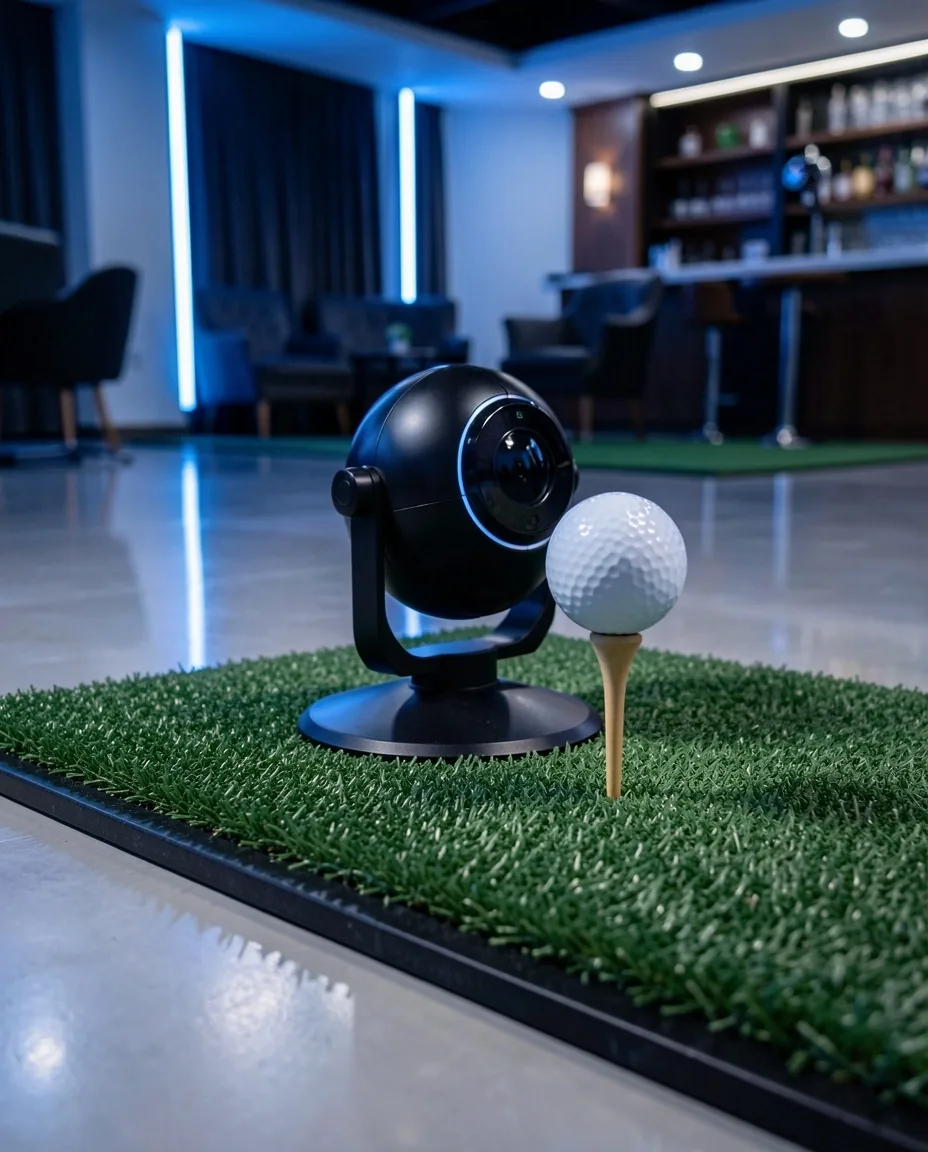 Trackman system for ball flight analysis in the Speldexo studio